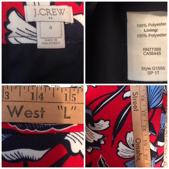 J.Crew Factory Floral Pencil Skirt-4 NWOT - Picture 8 of 8